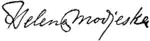 Appletons' Modjeska Helena signature.png