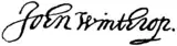 Appletons' Winthrop John - John signature.png