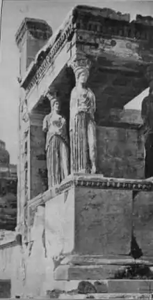 CARYATIDES OF THE ERECHTHEUM AT ATHENS