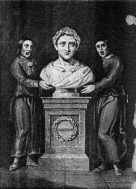 engraving of bust of Terence