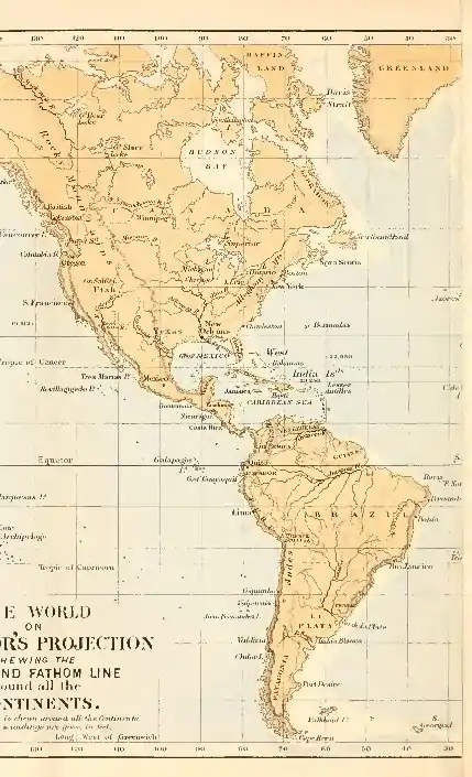 The thousand fathom line around the continents