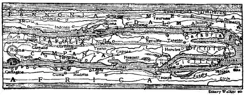 Fig. 5.—A Section of Peutinger's Tabula.