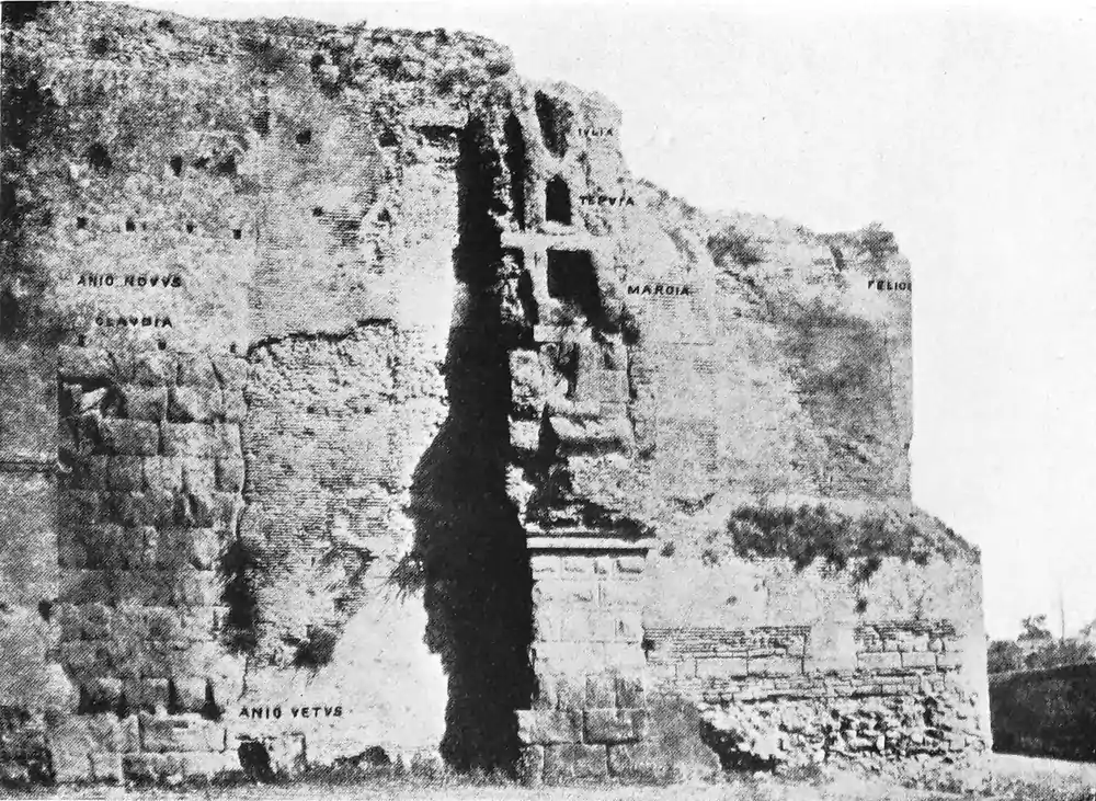 Ruins of the 7 aqueducts at the Porta Maggiore