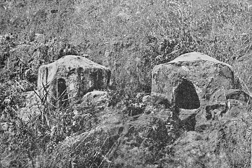 Fig. 31. Chinese furnaces for the smelting of silver and lead at Bawdwin.