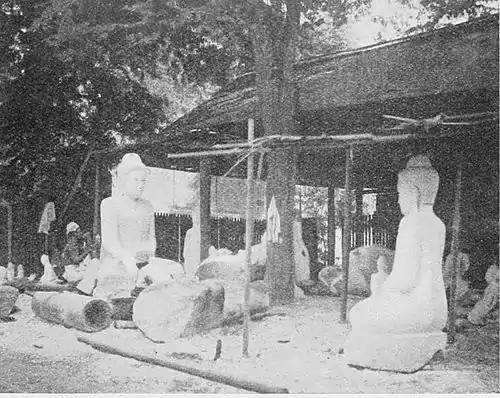 Fig. 62. Carving Buddhas.