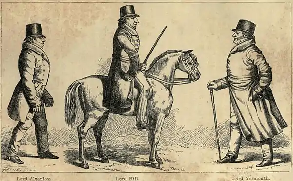 Lord Alvanley, Lord Hill, and Lord Yarmouth.