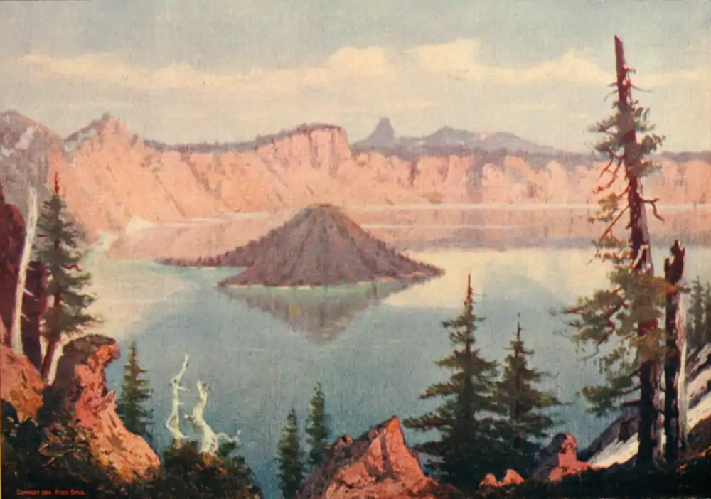 Souvenir of Western Women 0008 Crater Lake.png