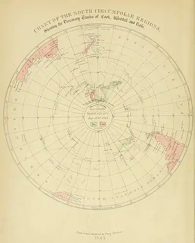 Chart of the South Circumpolar Regions