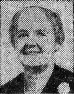 Photograph of a older smiling woman