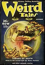 Weird Tales cover image for November 1939