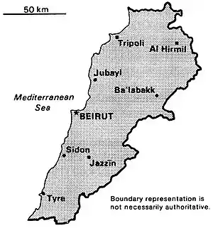 World Factbook (1990) Lebanon.jpg