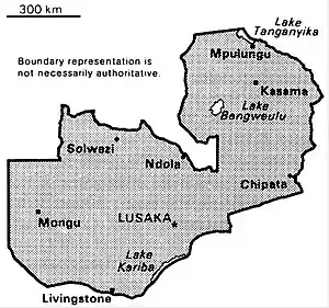 World Factbook (1990) Zambia.jpg