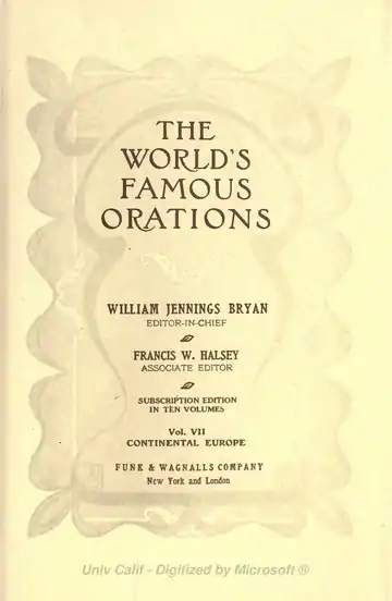 The World's Famous Orations Volume 7.djvu