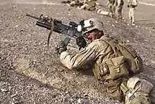 Image of Marine yelling