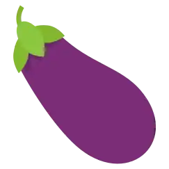 Image of the eggplant emoji