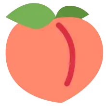 The peach emoji