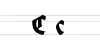 Uppercase and lowercase C in Fraktur