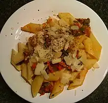 A plate of pasta