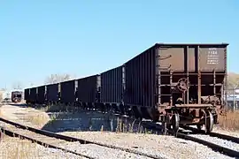 Freight cars.